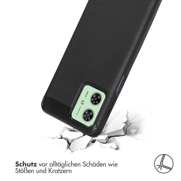 imoshion Brushed Back Cover für das Motorola Moto G54 - Schwarz