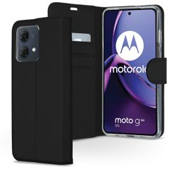 Accezz Wallet TPU Klapphülle Motorola Moto G84 - Schwarz