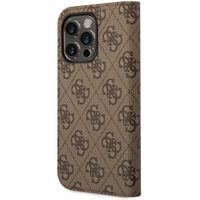 Guess 4G Logo Klapphülle Apple iPhone 14 Pro - Braun