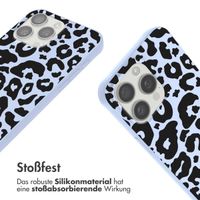 imoshion SilikonHülle design mit Band Apple iPhone 15 Pro Max - Animal Lila