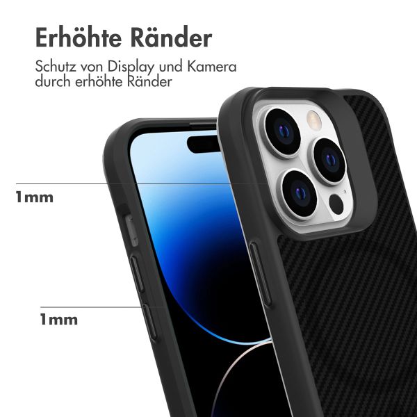 imoshion Rugged Hybrid Carbon Case mit MagSafe iPhone 14 Pro - Schwarz