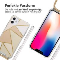 imoshion Design Hülle mit Band Apple iPhone 11 - Beige Graphic
