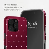 Selencia Vivid Back Cover Apple iPhone 16 Pro Max - Happy Dots Burgundy