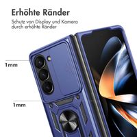 imoshion Rugged Back Cover mit Ring Samsung Galaxy Z Fold 5 - Dunkelblau