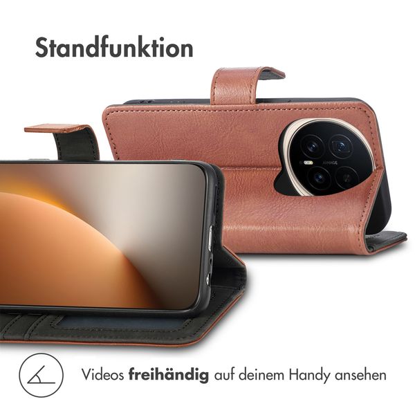 imoshion Luxuriöse Klapphülle Honor Magic8 Pro - Braun