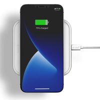 Zens Aluminium Single Wireless Charger - Induktionsladegerät für Apple und Samsung - 10 Watt - Weiß