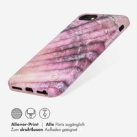 Selencia Aurora Fashion Back Case für das iPhone SE (2022 / 2020) / 8 / 7 - ﻿Strapazierfähige Hülle - 100 % recycelt - Ocean Shell Purple