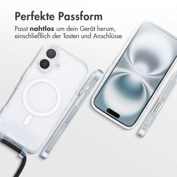 imoshion MagSafe Hülle mit abnehmbarem Band für das Apple iPhone 16 Plus - Transparent