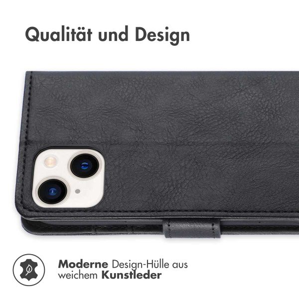 imoshion Luxuriöse Klapphülle Apple iPhone 15 Plus - Schwarz