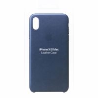 Apple Leder-Case Dunkelblau für das Apple iPhone Xs Max