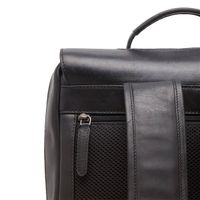 The Chesterfield Brand Malta Laptop Rucksack 15-15.6 Zoll - Echtes Leder - Noir