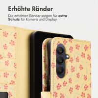 imoshion Design Klapphülle Samsung Galaxy A26 - Sunny Yellow Petite Flowers