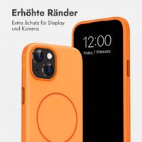 imoshion Color Backcover mit Thin MagSafe Ring Apple iPhone 15 - Orange