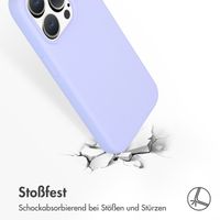 Accezz Liquid Silikoncase mit MagSafe für das iPhone 15 Pro - Violet