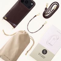 Selencia Nova HandyHülle mit Kordel und Kartenhalter Apple iPhone 18 Pro Max / 17 Pro Max - Checks