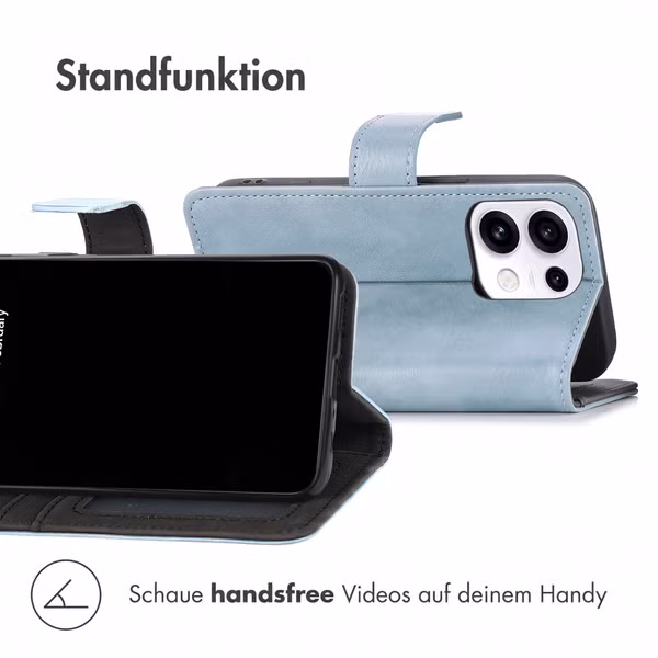 imoshion Luxuriöse Klapphülle Oppo Reno 16 / 16 Pro - Hellblau