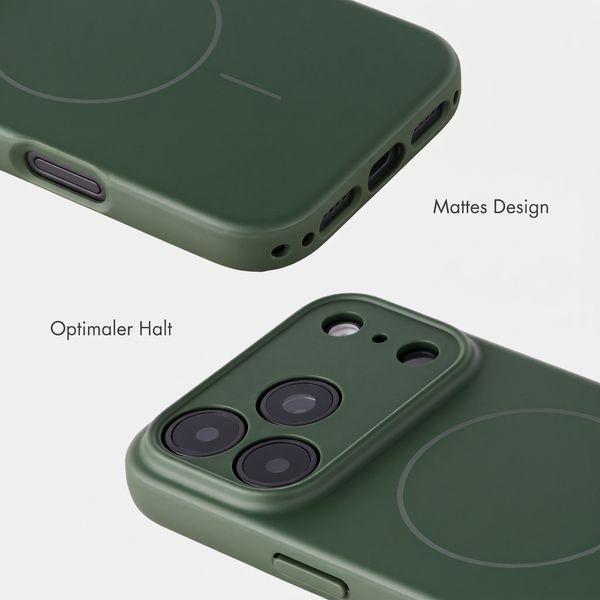 Accezz Grip Backcover mit MagSafe Apple iPhone 18 Pro Max / 17 Pro Max - Dunkelgrün