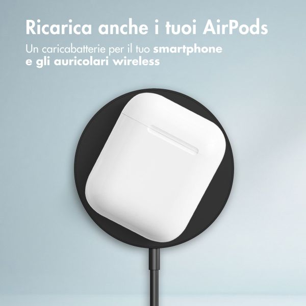 Accezz Wireless Charger USB-C - Drahtloses MagSafe- und Qi2-Ladegerät - 1 Meter - Schwarz