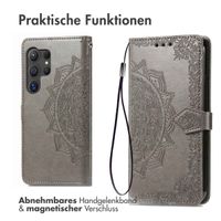 imoshion Mandala Klapphülle Samsung Galaxy S24 Ultra - Grau