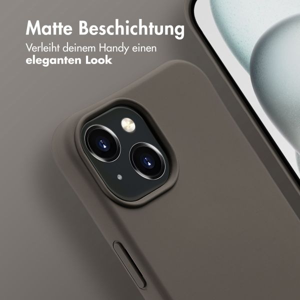 imoshion Color Backcover mit abtrennbarem Band MagSafe für das Apple iPhone 15 - Black Coffee