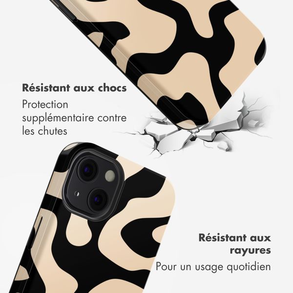 Selencia Vivid Rückabdeckung mit MagSafe Apple iPhone 13 - Art Wave Black