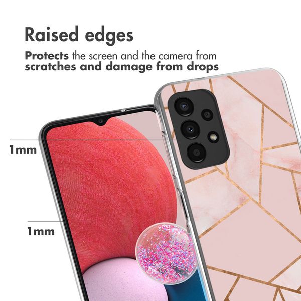 imoshion Design Hülle für das Samsung Galaxy A13 (4G) - Pink Graphic