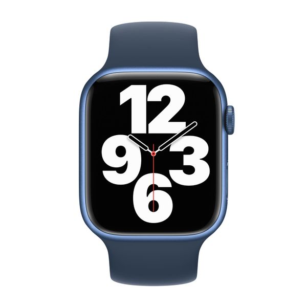 Apple Silikon Solo Loop für  Apple Watch Series 1 - 11 / SE / Ultra (44/45/46/49 mm) - Größe 9 - Abyss Blue