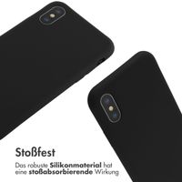 imoshion SilikonHülle mit Band Apple iPhone X / Xs - Schwarz