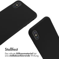 imoshion Silikonhülle mit Band für das iPhone X / Xs - Schwarz