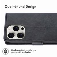 imoshion Luxuriöse Klapphülle für das Apple iPhone 16 Pro - Schwarz