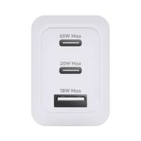dbramante1928 Re-charge Ladegerät 2x USB-C 65 W und USB-A 18 W - Weiß