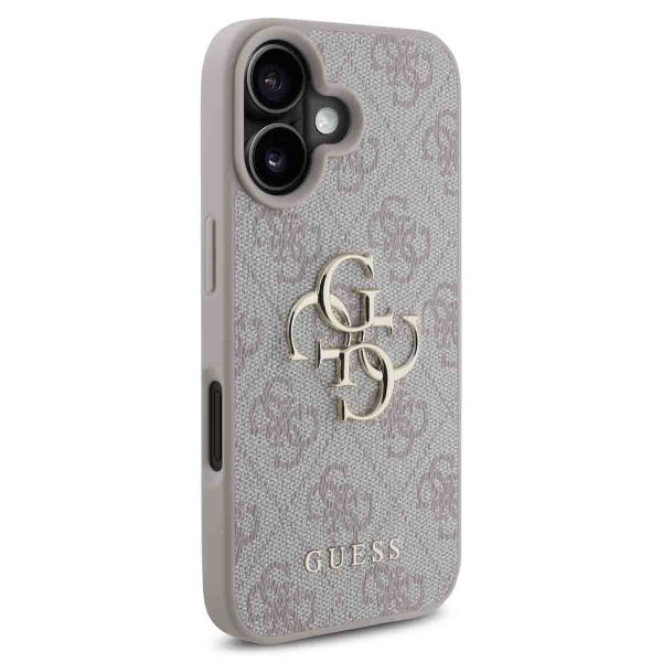 Guess 4G Metal Logo Back Cover Apple iPhone 16 - Rosa