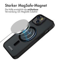 Accezz Rugged Frosted Back Cover mit MagSafe iPhone 14 - Schwarz