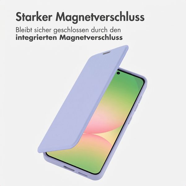 imoshion Transparente Bookcase mit MagSafe Samsung Galaxy A57 (5G) - Lila
