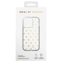 iDeal of Sweden Mirror Case Apple iPhone 14 Pro - Golden Hearts