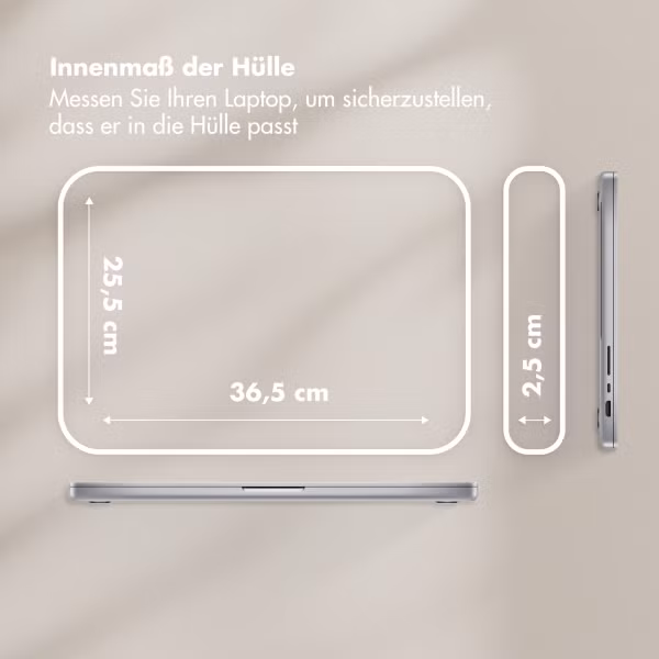 Selencia Teddy Laptop Hülle 15-16 Zoll - Laptop Sleeve - Leopard