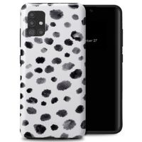 Selencia Vivid Tough Back Cover für das Samsung Galaxy A51 - Trendy Leopard