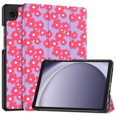 imoshion Design Trifold Klaphülle Samsung Galaxy Tab A11 / A9 8.7 Zoll - Dusty Rose Blossom