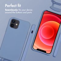 imoshion Color Backcover mit abnehmbarem Handykette und MagSafe Apple iPhone 12 (Pro) - Ash Blue