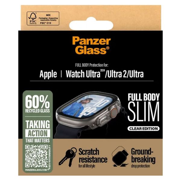 PanzerGlass Full Body Case Slim für das Apple Watch Ultra (2) - 49 mm - Transparent