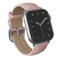 Burga Armband aus echtem Leder für Apple Watch | 38/40/41/42 mm - Pillow Talk / Silver