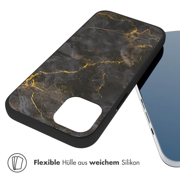 imoshion Design Hülle für das Apple iPhone 14 - Black Marble