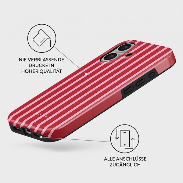 Burga Tough Back Cover MagSafe Apple iPhone 16 - Strawberry Jam