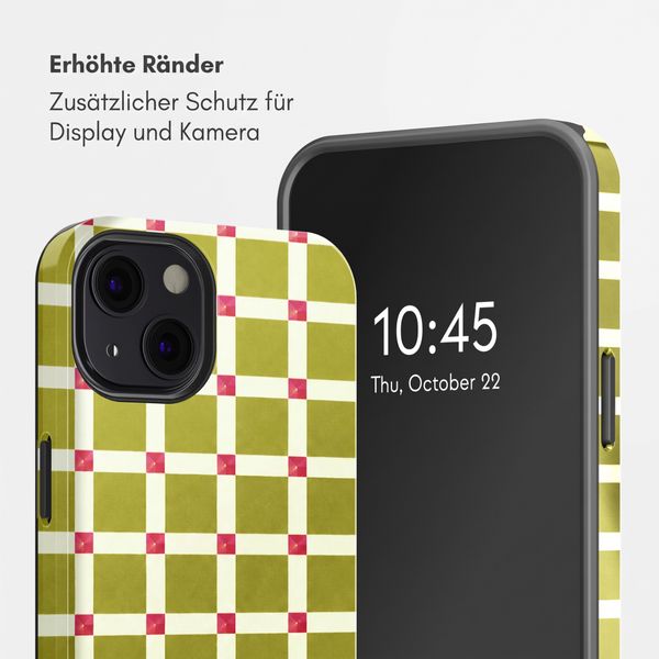 Selencia Vivid Rückabdeckung mit MagSafe Apple iPhone 13 - Check This Olive