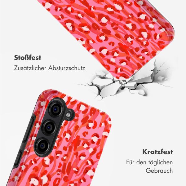 Selencia Vivid Tough Back Cover für das Samsung Galaxy S23 - Wild Spots Lipstick