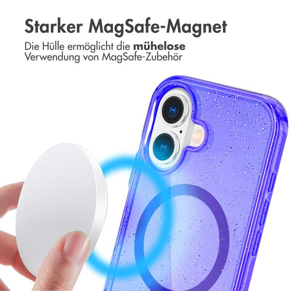 imoshion Sparkle Back Cover mit MagSafe Apple iPhone 17 - Violett