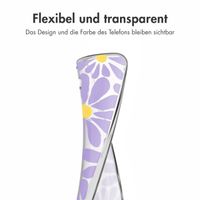 imoshion  Design Hülle für das Samsung Galaxy S24 FE - Tropical Violet Flowers Connect