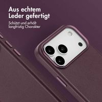 Accezz MagSafe Leather Backcover Apple iPhone 17 Pro Max - Heath Purple