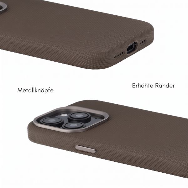 Accezz Mesh Backcover mit MagSafe Apple iPhone 15 Pro - Braun