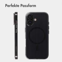 Accezz Lite Backcover mit MagSafe | Fluted | Apple iPhone 16 - Schwarz
